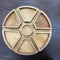 تخته سرو چوبی ۶ خانه دایره سایز ۳۸