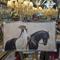 تابلو جدید نقاشی بون تکسچر اسب مشکی کد ۲|تابلو، نقاشی، عکس|تهران, عبدلآباد|دیوار