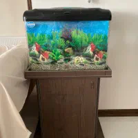 اکواریوم همراه وسایل کامل و میز