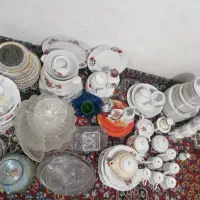 مقداری وسایل خانه یکجا|ظروف سرو و پذیرایی|بروجرد, |دیوار