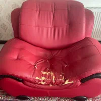 مبل ۷ نفره روکش چرم|مبلمان خانگی و میز عسلی|مشهد, شهرآرا|دیوار