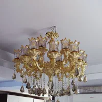 لوستر برنز ۱۸ شاخه|لوستر و چراغ آویز|تهران, نعمت‌آباد|دیوار