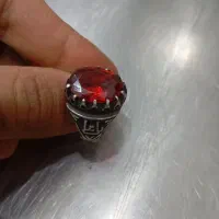 انگشتر نقره یاقوت