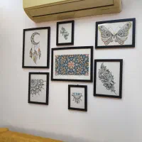 تابلو دکوراتیو مدرن-اسلیمی|تابلو، نقاشی، عکس|چمستان, |دیوار