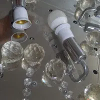 لوستر|لوستر و چراغ آویز|اسلام‌شهر, شهرک قائمیه|دیوار