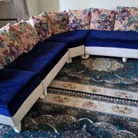 مبل ال و 3 عسلی و دو بغل مبلی