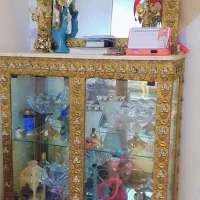 کنسول آینه شمعدان برنج