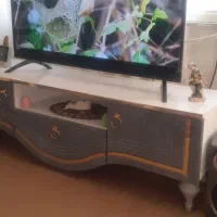 آینه شعمدون با میز تلویزیون درحدنو|بوفه، ویترین، کنسول|مشهد, پورسینا|دیوار