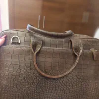 کیف  دستی چرم کروکودیل درجه ممتاز مارک آوریل