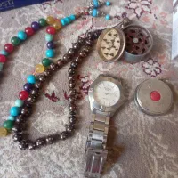 ساعت مچی اصلی وتسبیح وسنگ عقیق