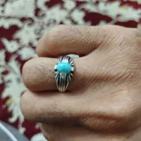 انگشتر یاقوت وفیروزه رکاب دستی|جواهرات|زنجان, |دیوار