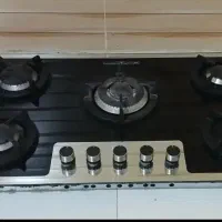 گازرومیزی صفحه شیشه‌ای ترموکوبل دار