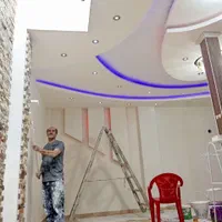 نقاشی ساختمانی رنگکاری رنگ آمیزی ساختمان|خدمات پیشه و مهارت|مشهد, شهید فرامرز عباسی|دیوار