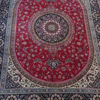 فرش گل قرمز در حد نو ، نو