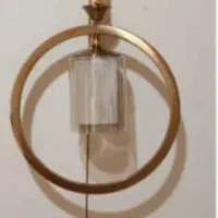 آویز تک شعله فلزی،رنگ طلایی،مسی