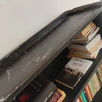 کتابخانه|کتابخانه، شلف، قفسههای دیواری|صدرا-فارس, فاز ۱|دیوار