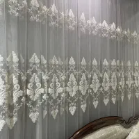 پرده حریر و کناره  پذیرایی