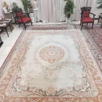 فرش ۹ متری شاهکار کویر یزد گل برجسته و سالم|فرش|پردیس, فاز ۸|دیوار