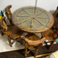 میز نهارخوری چوبی و سنتی