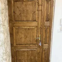 درب تمام چوب نراد روسی با چارچوب