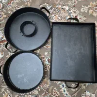 ظرف سرو گالوانیزه (نو،فقط یکیش یه بار استفاده شده)|ظروف سرو و پذیرایی|نورآباد, |دیوار