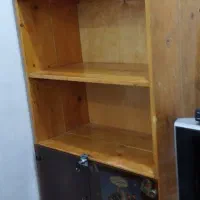 کتابخانه به همراه ویترین دوطبقه و کشو|کتابخانه، شلف، قفسههای دیواری|اهواز, زندوکیلی|دیوار