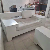 مبل ۶ نفره در حد نو|مبلمان خانگی و میز عسلی|قم, نخودی|دیوار