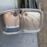 سینک ظرفشویی ۲دانه هر دو تو کارتمیز وسالم|مصالح و تجهیزات ساختمان|مشهد, نیزه|دیوار