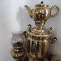 قوری سماور برنجی قدیمی
