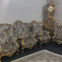 مبل سلطنتی۹نفر با ساعت ایستاده تمام چوب راش|مبلمان خانگی و میز عسلی|چهاردانگه (تهران), |دیوار
