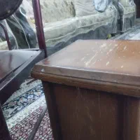 صندلی تک با چهار پایه چوبی