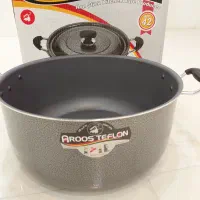 قابلمه تفلون سایز ۴۲مارک عروس ۲۰نفره وصافی ۶ تکه