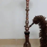 قلیون تنه  بلند استیل با شیشه نشکن