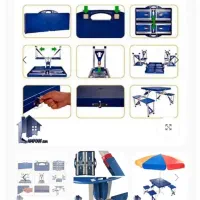 میز و صندلی تاشو مسافرتی ۴ نفره|کوهنوردی و کمپینگ|ری, اقدسیه|دیوار