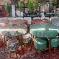 میز و صندلی مدل پاف ست چهار نفره سنتی و ساده|میز و صندلی غذاخوری|شیراز, وزیرآباد|دیوار