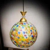 آکبند لوستر آویز تک شعله حباب سایز 25رنگی پتینه ای|لوستر و چراغ آویز|تهران, فردوسی|دیوار