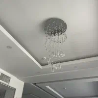 لوستر پیچ کریستال|لوستر و چراغ آویز|کرج, دهقان ویلا|دیوار