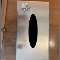 جای دستمال کاغذی استیل کاملا نو