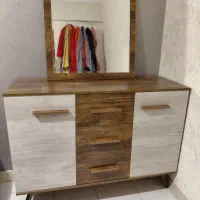آینه کنسول چوبی