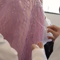 جواهر دوزی روی لباس مجلسی وعروس