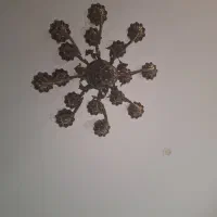 لوستر برنز اصل 16 شاخه با گوشواره های آویز|لوستر و چراغ آویز|کرج, کیانمهر|دیوار