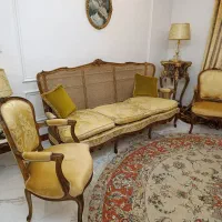 مبل نیم ست ایتالیایی پشت حصیری بسیار خاص وزیبا