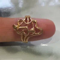 طلا با فاکتور، استفاده نشده، گوشواره و انگشتر|جواهرات|تهران, استخر|دیوار
