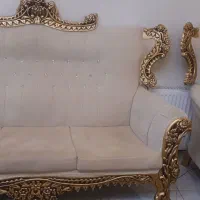 مبل ۷ نفره جلو مبلی و دوتا میز عسلی