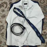 کت شلوار کراوات همراه با یک جفت کفش به صورت هدیه