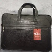 کیف چرم  مارک شیفر مشکی مردانه اداری و لب تاپ