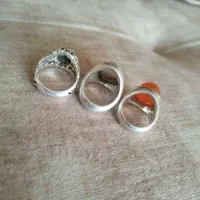 سه عدد انگشتره نقره|جواهرات|اصفهان, طاحونه|دیوار