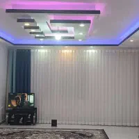 پرده همراه با حریر و والن کلا.۷ متر طول چین خورده