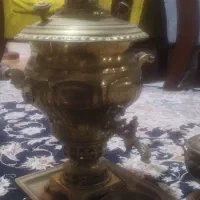 دوتا ست سماور برنجی باهم فروش معاوضه