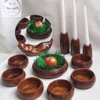 هفت‌سین ترند سال طرح چوب و سفید صدفی ۶۹۰ تومن